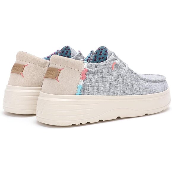 PITAS Poppy Lightweight Slip-On Loafers/Casual Shoes/Sneakers Gray/Navy Sz 7 NEW - Picture 3 of 11